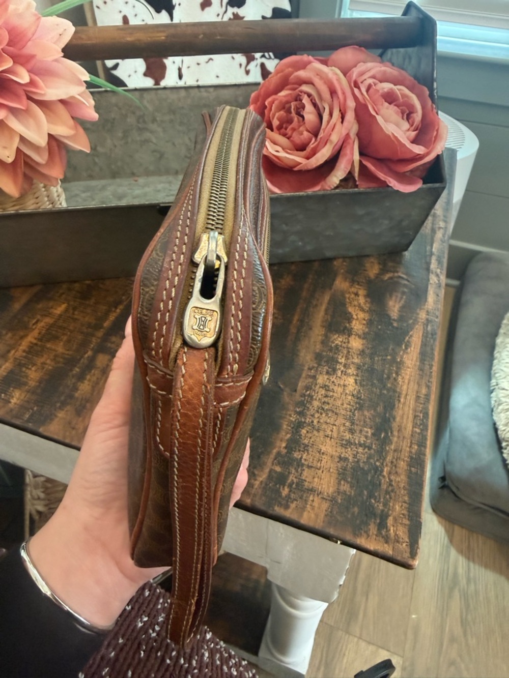 Celine Authentic Macadam Vintage Clutch - Picture 13 of 15